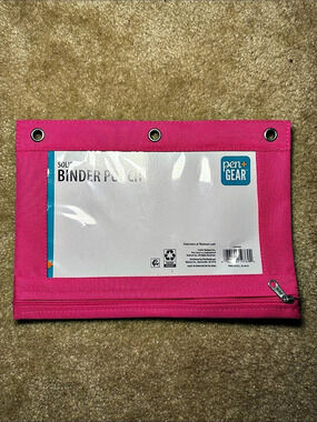 LOT OF 10 Pen+Gear Solid Binder Pouch Pink